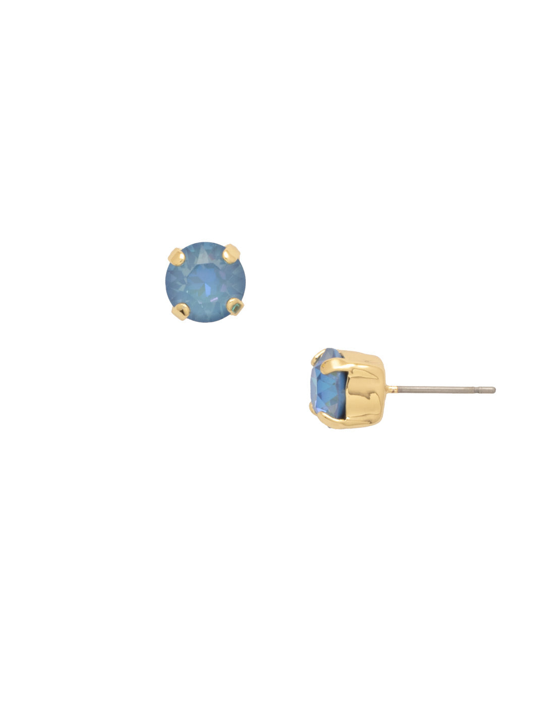 Simple Stud Earrings - EFC99BGOCD - <p>The Simple Stud Earrings feature a single solid crystal on a surgical steel post, creating a small but sparkly everyday staple! Need help picking a stud? <a href="https://www.sorrelli.com/blogs/sisterhood/round-stud-earrings-101-a-rundown-of-sizes-styles-and-sparkle">Check out our size guide!</a> From Sorrelli's Ocean Delite collection in our Bright Gold-tone finish.</p>