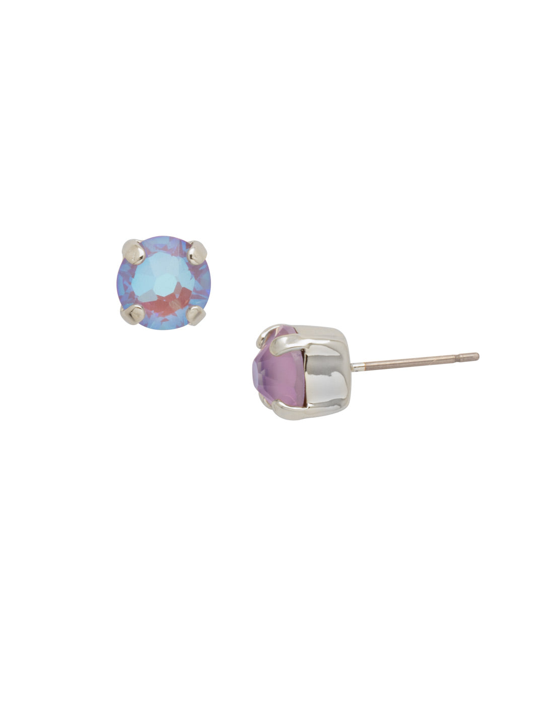 Simple Stud Earrings - EFC99PDLVD - <p>The Simple Stud Earrings feature a single solid crystal on a surgical steel post, creating a small but sparkly everyday staple! Need help picking a stud? <a href="https://www.sorrelli.com/blogs/sisterhood/round-stud-earrings-101-a-rundown-of-sizes-styles-and-sparkle">Check out our size guide!</a> From Sorrelli's Lavender Delite collection in our Palladium finish.</p>