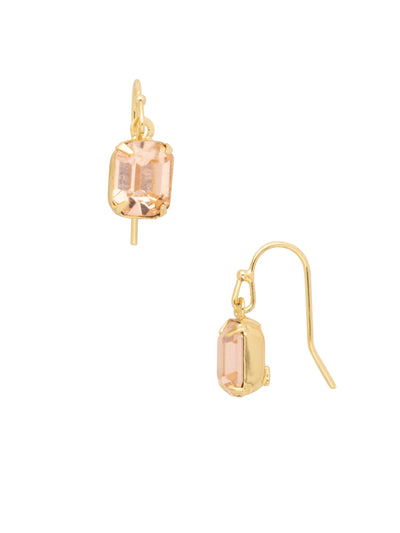 Octavia Dangle Earrings - EFF5BGCON - <p>The Octavia Dangle Earrings feature a small emerald cut crystal dangling from a classic French wire. From Sorrelli's Confetti  collection in our Bright Gold-tone finish.</p>