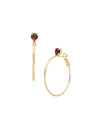 Mini Serafina Hoop Earrings