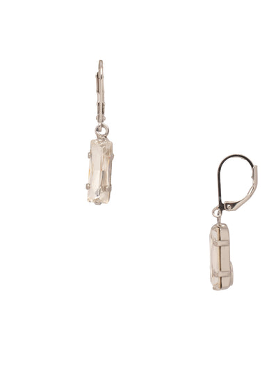 Bindi Dangle Earrings - EFP13PDCRY - <p>The Bindi Dangle Earrings feature a single baguette cut crystal on a lever-back French wire. From Sorrelli's Crystal collection in our Palladium finish.</p>