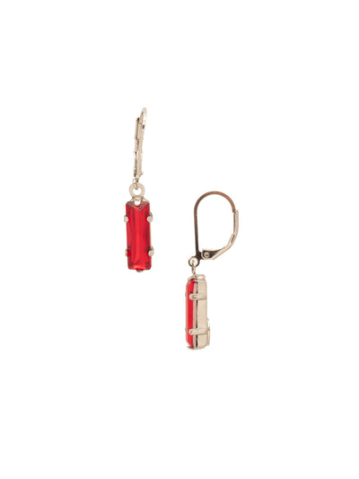 Bindi Dangle Earrings - EFP13PDFIS - <p>The Bindi Dangle Earrings feature a single baguette cut crystal on a lever-back French wire. From Sorrelli's Fireside collection in our Palladium finish.</p>