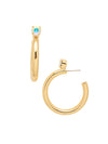 Keeley Studded Hoop Earrings