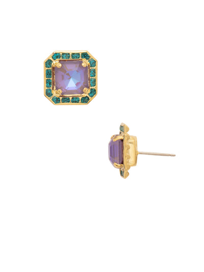 Autumn Stud Earrings - EFS5BGBRC - <p>he Autumn Stud Earrings feature a stunning crystal-embellished imperial square halo, adding a touch of elegance to any ensemble. Perfect for everyday wear or special occasions. From Sorrelli's Berry Crush collection in our Bright Gold-tone finish.</p>