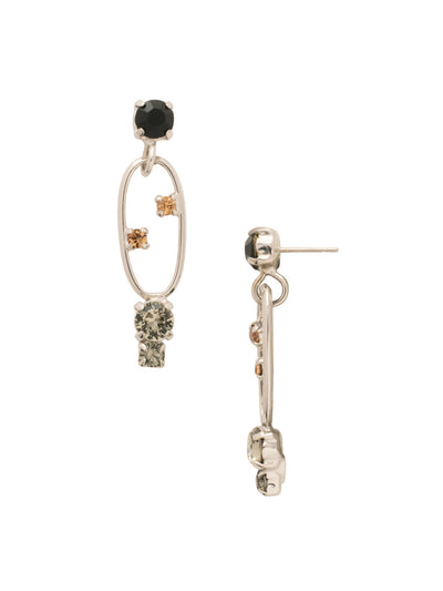 Greer Studded Dangle Earrings - EFT4PDEM - <p>The Greer Studded Dangle Earrings feature bold round chain links adorned with sparkling crystal embellishments, creating a striking look that elevates any outfit. These earrings are the perfect blend of modern design and glamorous flair. From Sorrelli's Evening Moon collection in our Palladium finish.</p>