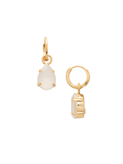 Perfect Pear Huggie Hoop Earrings - EFT55BGICL - <p>The Perfect Pear Huggie Hoop Earrings feature a single pear-cut crystal on a delicate metal huggie hoop. From Sorrelli's Icicle collection in our Bright Gold-tone finish.</p>