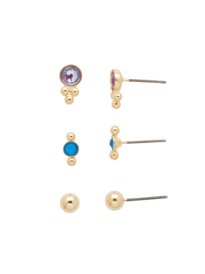 Trifecta Earring Gift Set - GDH6BGBRC - <p>The Trifecta Earring Gift Set is everything you could want - three sets of earrings that are sized perfectly to wear together! From Sorrelli's Berry Crush collection in our Bright Gold-tone finish.</p>