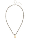 Emerald Rope Chain Pendant Necklace