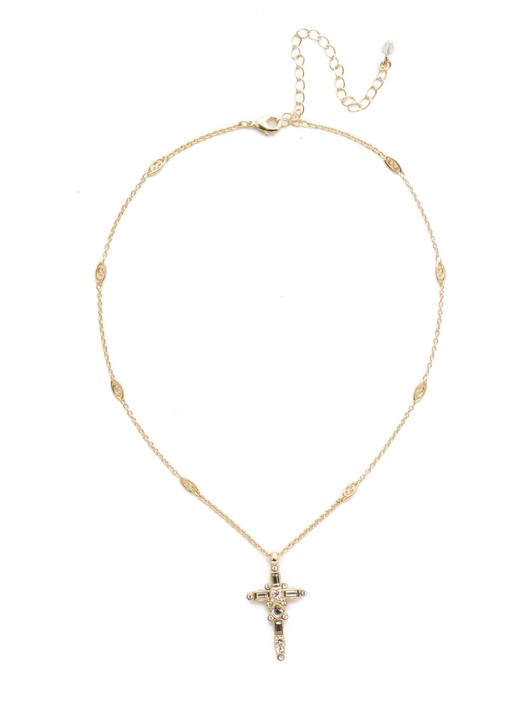 Dierdre Cross Pendant Necklace NDQ54BGCRY Sorrelli