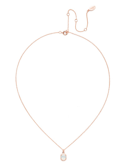 Maisie Pendant Necklace - NEF49RGWO - <p>This is the perfect day-to-night sparkling tiny pendant necklace that has an adjustable chain to fit your neckline. From Sorrelli's White Opal collection in our Rose Gold-tone finish.</p>