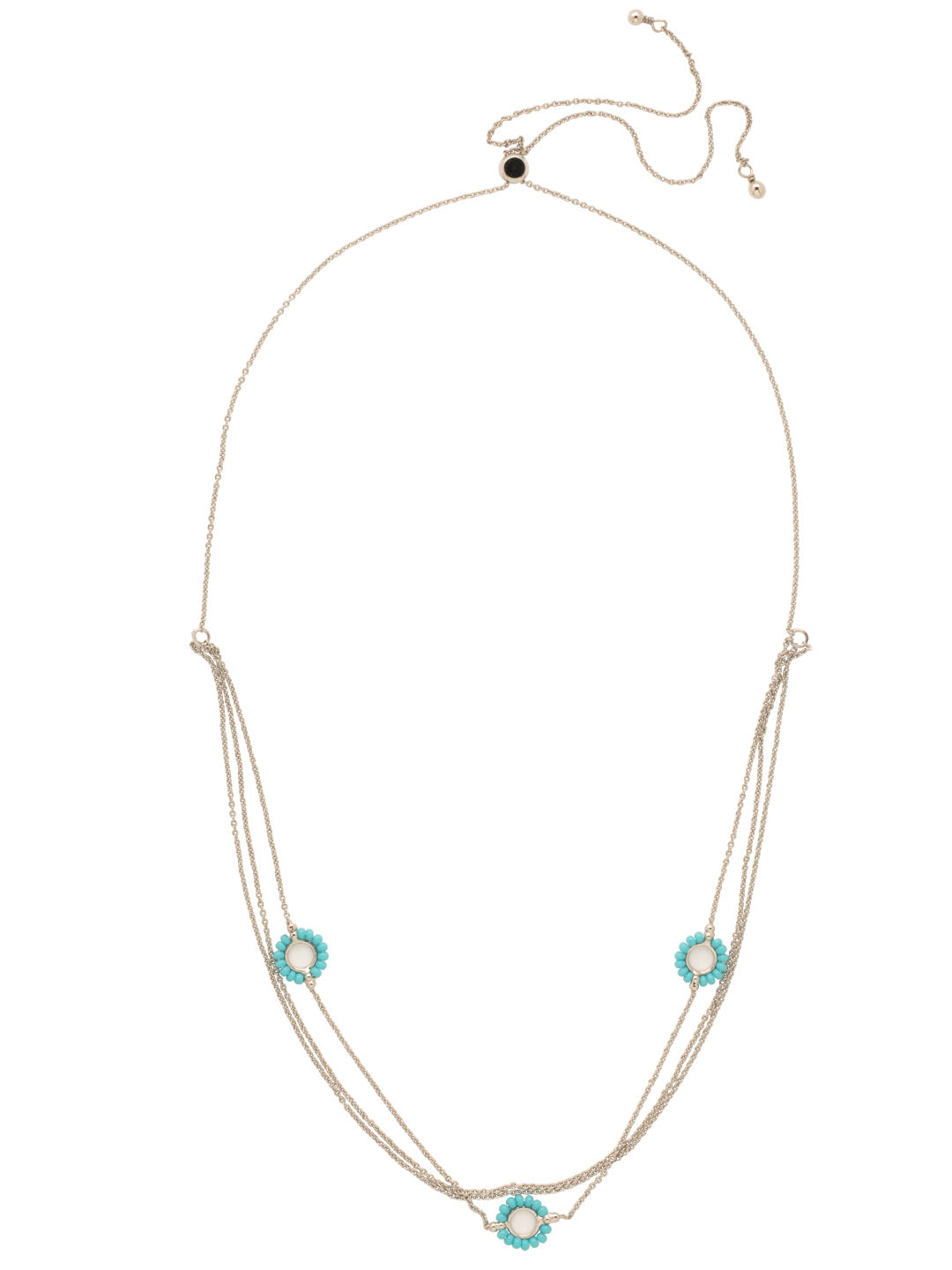 Zoie Slider Necklace - NEJ111RHTHT - <p>From Sorrelli's Tahitian Treat collection in our Palladium Silver-tone finish.</p>