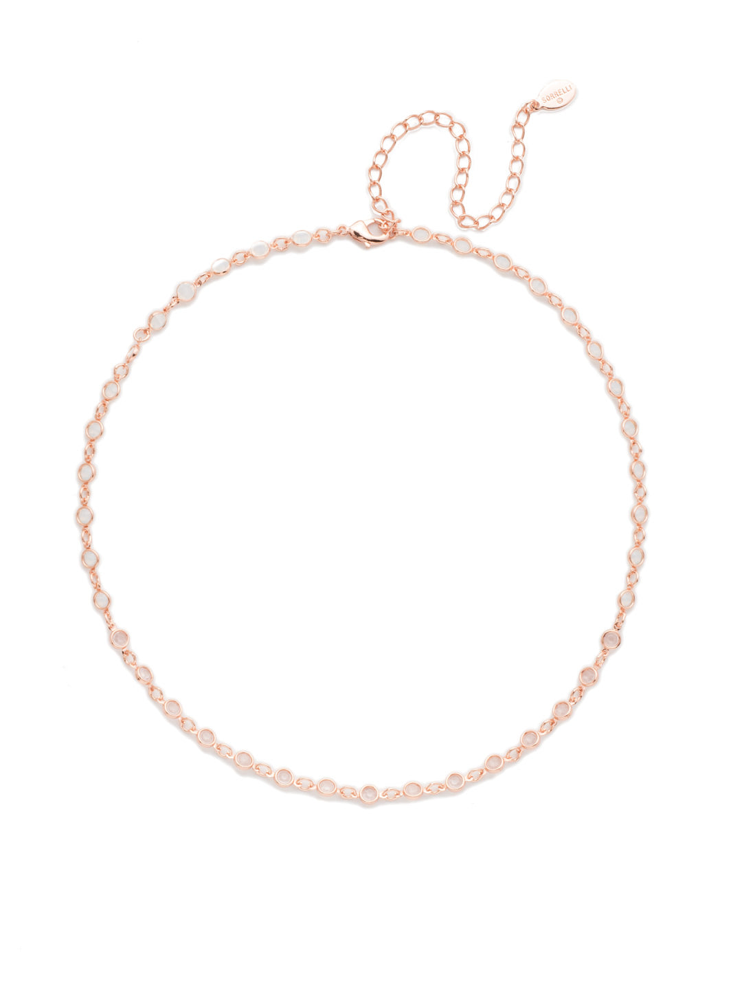 Jasmine Tennis Necklace - NEP92RGPM - <p>This fully encrusted crystal necklace wit clear gems From Sorrelli's Pastel Multi collection in our Rose Gold-tone finish.</p>