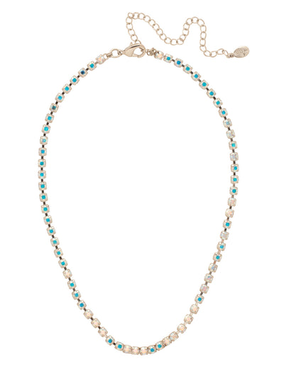 Marnie Tennis Necklace - NFA2PDCAB - <p>Perfect for dressing up or down, the classic Marnie Tennis Necklace features a repeating line of crystals secured by a lobster claw clasp. From Sorrelli's Crystal Aurora Borealis collection in our Palladium finish.</p>