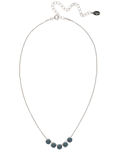 Shaughna Tennis Necklace - NFC84PDMON - <p>The Shaughna Tennis Necklace features five crystals on a delicate adjustable chain. From Sorrelli's Montana collection in our Palladium finish.</p>