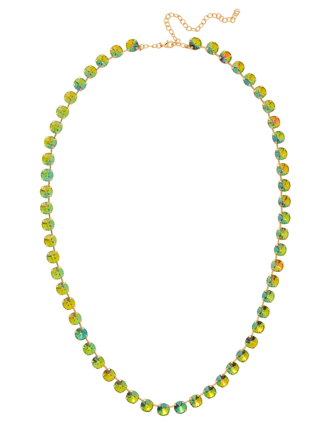 Mara Long Necklace - NFD81BGVO - <p>The Mara Long Necklace features a full line of round cut crystals on an adjustable chain, secured with a lobster claw clasp. From Sorrelli's Volcano collection in our Bright Gold-tone finish.</p>