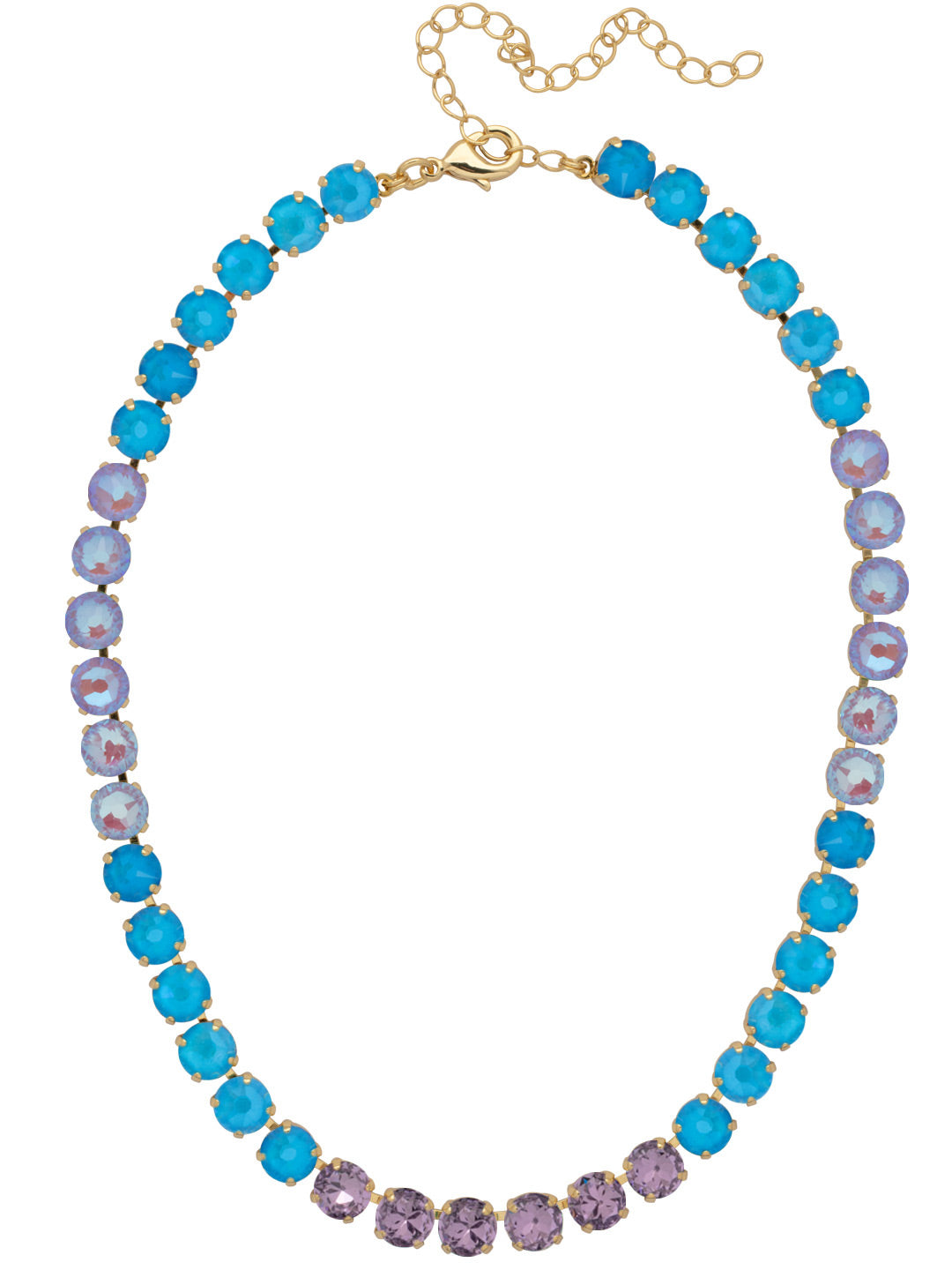 Matilda Tennis Necklace - NFJ4BGBRC - <p>The Matilda Tennis Necklace features a repeating line of round cut crystals on an adjustable chain, secured with a lobster claw clasp. From Sorrelli's Berry Crush collection in our Bright Gold-tone finish.</p>