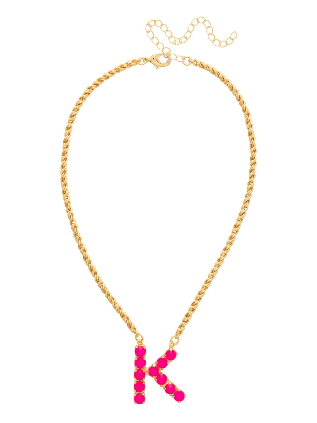 K Initial Rope Pendant Necklace - NFK30BGWDW