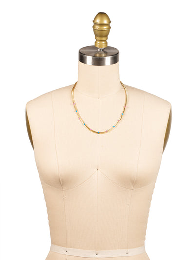 Mini Studded Juna Tennis Necklace - NFM35BGBRC