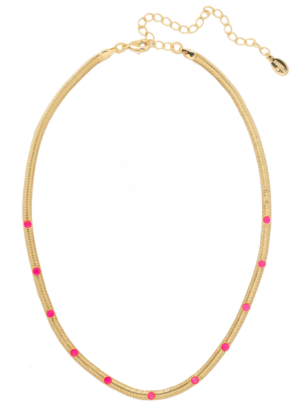 Mini Studded Juna Tennis Necklace - NFM35BGETP