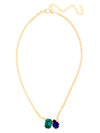 Emerald Pear Pendant Necklace