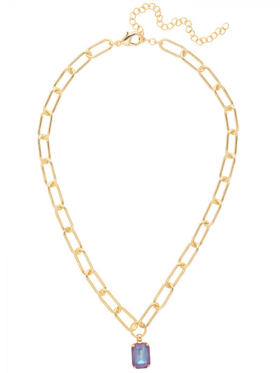 Nia Pendant Necklace - NFS7BGBRC - <p>The Nia Pendant Necklace features an octagon cut pendant on an adjustable large chunky paperclip chain, secured with a lobster claw clasp. From Sorrelli's Berry Crush collection in our Bright Gold-tone finish.</p>