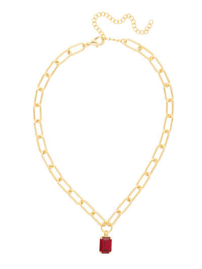 Nia Pendant Necklace - NFS7BGMS - <p>The Nia Pendant Necklace features an octagon cut pendant on an adjustable large chunky paperclip chain, secured with a lobster claw clasp. From Sorrelli's Maple Syrup collection in our Bright Gold-tone finish.</p>