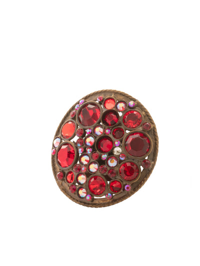 Out of this World Cocktail Ring - RCB5AGCB - <p>From Sorrelli's Cranberry collection in our Antique Gold-tone finish.</p>