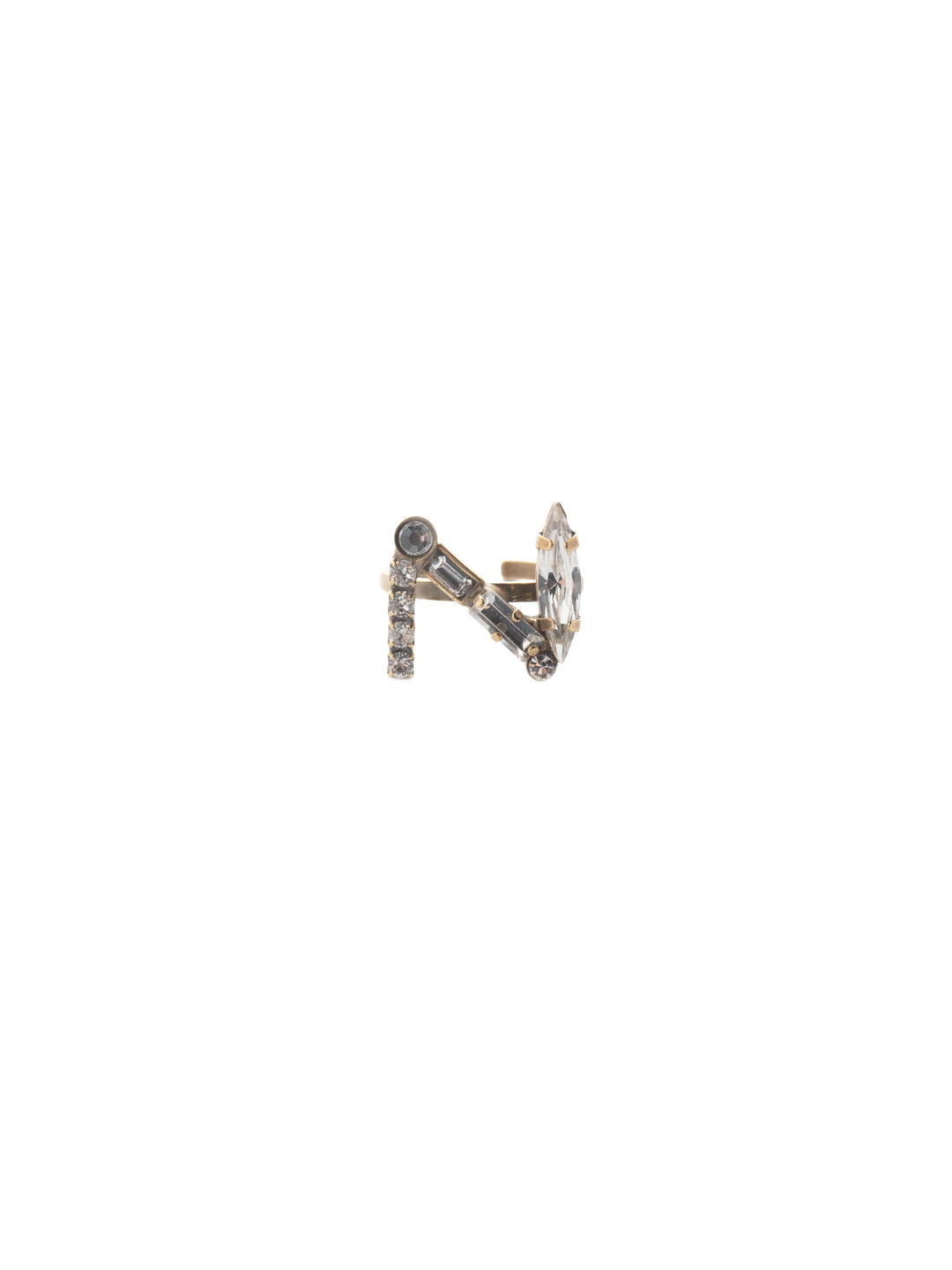 N Initial Statement Ring - REH53AGCRY