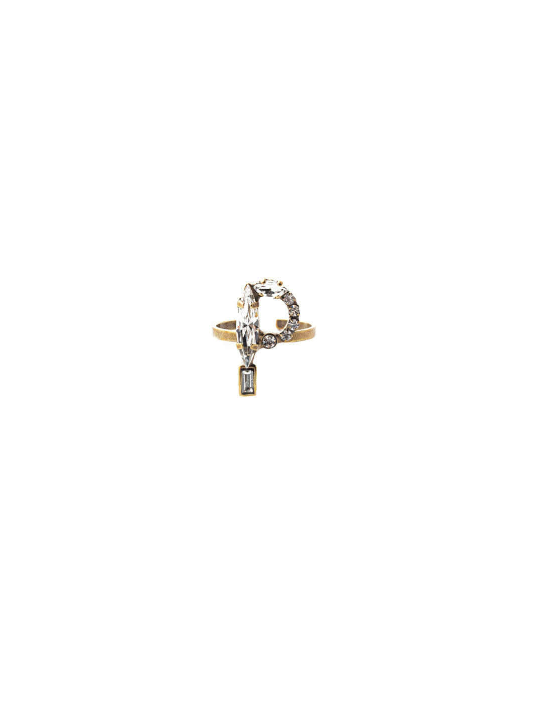 P Initial Statement Ring - REH55AGCRY