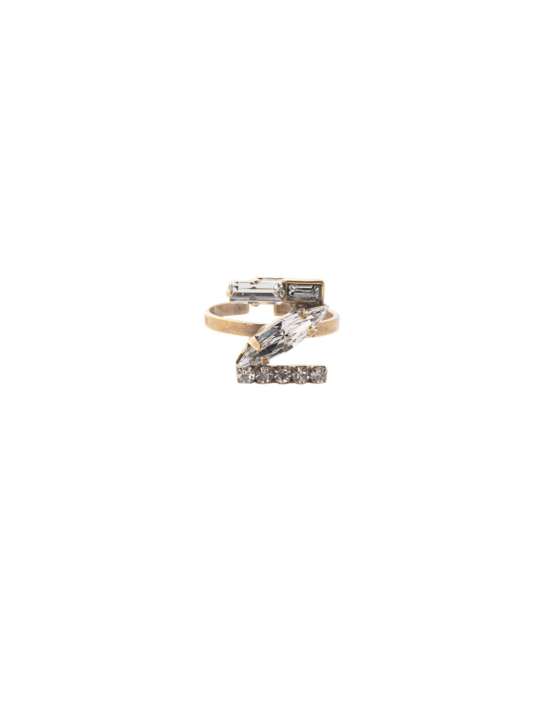 Z Initial Statement Ring - REH65AGCRY