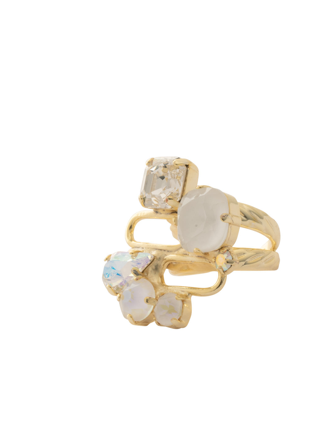 Kelly Cocktail Ring - RFT1BGICL - <p>Ring size: 7 (US) From Sorrelli's Icicle collection in our Bright Gold-tone finish.</p>