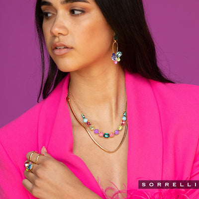 Tansy Half Line Tennis Necklace - NDQ14BGHBR