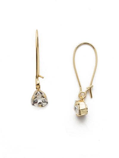 Regalia Crystal Dangle Earrings - 4EEK5BGCRY - <p>Opt for a classic look with the Regalia Dangle Earrings. A French wire lays base to a single, sparkling crystal. From Sorrelli's Crystal collection in our Bright Gold-tone finish.</p>