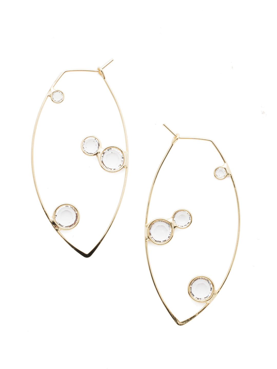 Sawyer Dangle Earrings - 4EEN1BGCRY - <p>Delicate metal wire drips with sparkling drops of round crystals in our Sawyer Statement Dangle Earrings. Grab this pair that will always be on-trend. From Sorrelli's Crystal collection in our Bright Gold-tone finish.</p>