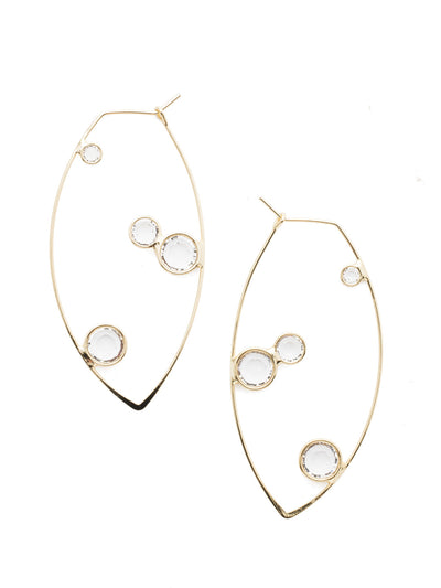Sawyer Dangle Earrings - 4EEN1BGCRY - <p>Delicate metal wire drips with sparkling drops of round crystals in our Sawyer Statement Dangle Earrings. Grab this pair that will always be on-trend. From Sorrelli's Crystal collection in our Bright Gold-tone finish.</p>