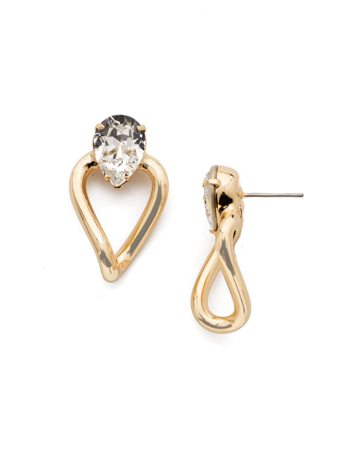 Roxanne Stud Earrings - 4EEP7BGCRY - <p>Perfectly pretty for everyday wear: nab our Roxanne Stud Earrings. Sparkle with a pear-shaped crystal at the top, and show off some metal shine below. From Sorrelli's Crystal collection in our Bright Gold-tone finish.</p>