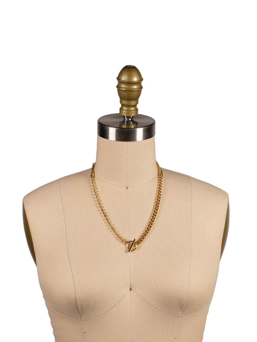 Jordan Half Crystal Tennis Necklace - 4NFC2BGCRY