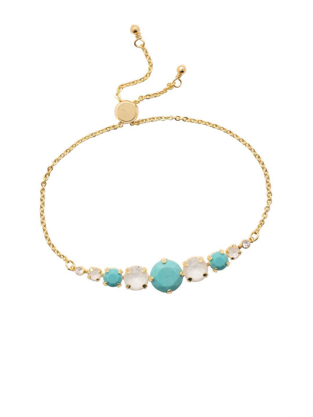 London Slider Bracelet - BCQ140BGSTO - <p>Slip on the London Slider Bracelet and adjust to your perfect fit. It's just the piece when you're looking to bling it on with some crystal sparkle. From Sorrelli's Santorini collection in our Bright Gold-tone finish.</p>