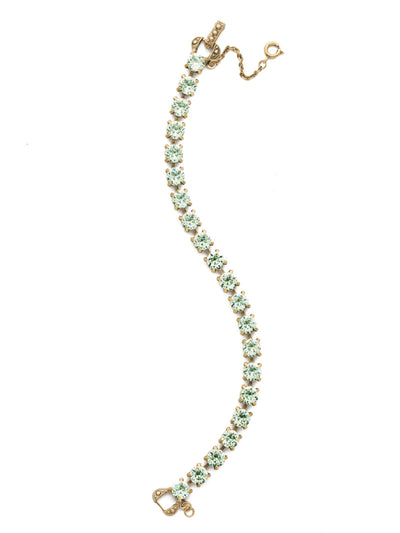 Repeating Round Tennis Bracelet - BCZ36AGMIN - <p>Understated elegance. Repeating round crystals create a delicate strand of sparkle suited for anyone's style. From Sorrelli's Mint collection in our Antique Gold-tone finish.</p>