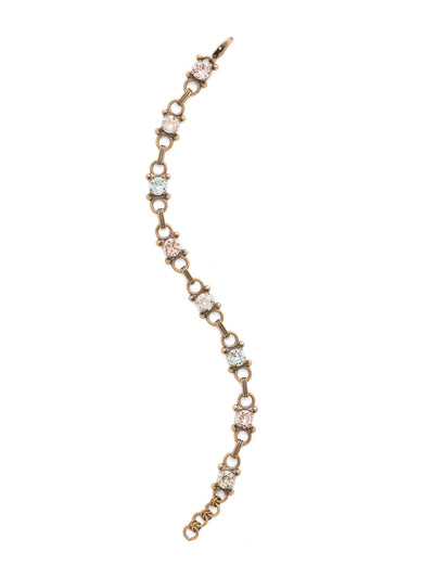 Mini Eyelet Line Bracelet Tennis Bracelet - BDH5AGCMI - <p>Our mini Eyelet Line Bracelet offers a classic design with edgy elements. Add this line bracelet to any look for just enough sparkle. From Sorrelli's Coastal Mist collection in our Antique Gold-tone finish.</p>