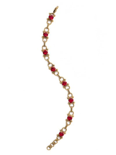 Mini Eyelet Line Bracelet Tennis Bracelet - BDH5AGSI - <p>Our mini Eyelet Line Bracelet offers a classic design with edgy elements. Add this line bracelet to any look for just enough sparkle. From Sorrelli's Siam collection in our Antique Gold-tone finish.</p>