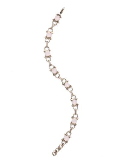 Mini Eyelet Line Bracelet Tennis Bracelet - BDH5ASROW - <p>Our mini Eyelet Line Bracelet offers a classic design with edgy elements. Add this line bracelet to any look for just enough sparkle. From Sorrelli's Rose Water collection in our Antique Silver-tone finish.</p>