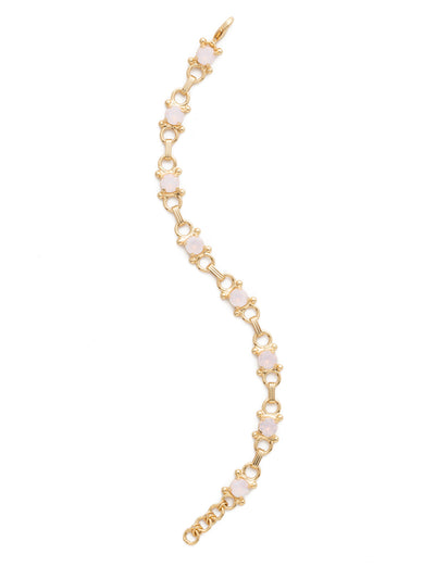 Mini Eyelet Line Bracelet Tennis Bracelet - BDH5BGROW - <p>Our mini Eyelet Line Bracelet offers a classic design with edgy elements. Add this line bracelet to any look for just enough sparkle. From Sorrelli's Rose Water collection in our Bright Gold-tone finish.</p>