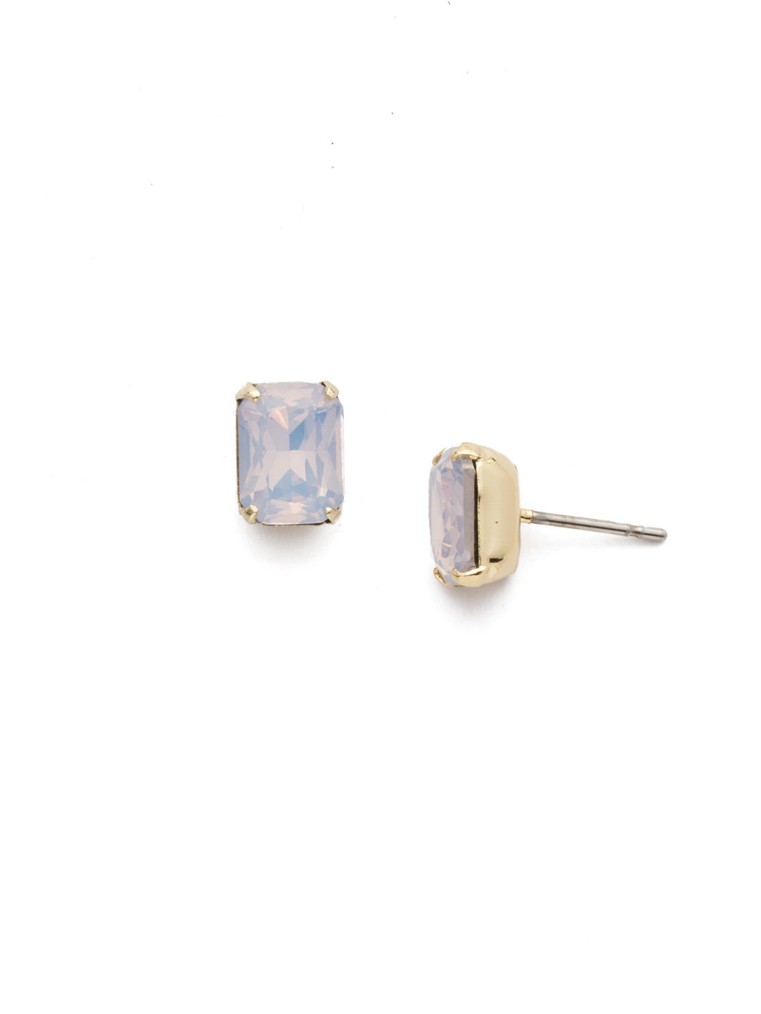 Mini Emerald Cut Stud Earrings - EBY42BGROW - <p>Simply sophisticated. The mini emerald cut stud earrings can be worn alone or paired with anything for an extra accent to any wardrobe. From Sorrelli's Rose Water collection in our Bright Gold-tone finish.</p>