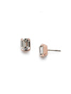 Mini Emerald Cut Stud Earrings