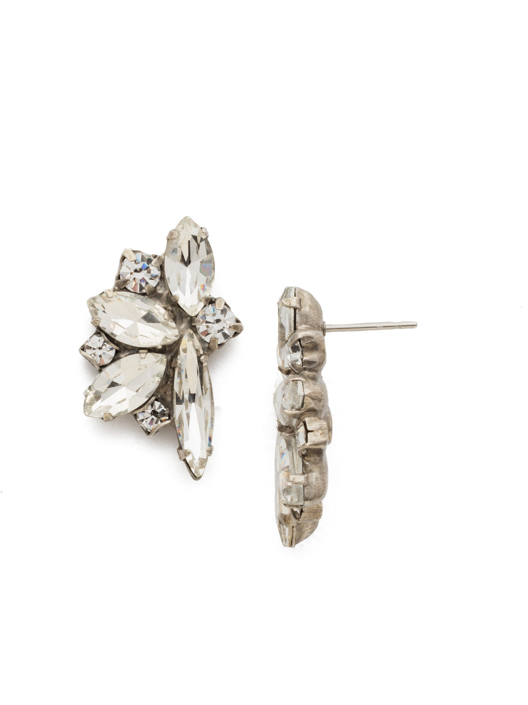 Fanned Vavette Stud Earrings - ECZ21ASCRY