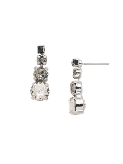 Descending Round Dangle Earrings - EDA14PDSNI - <p>A classic beauty! These petite drops feature multi-sized round crystals in a descending pattern. From Sorrelli's Starry Night collection in our Palladium finish.</p>