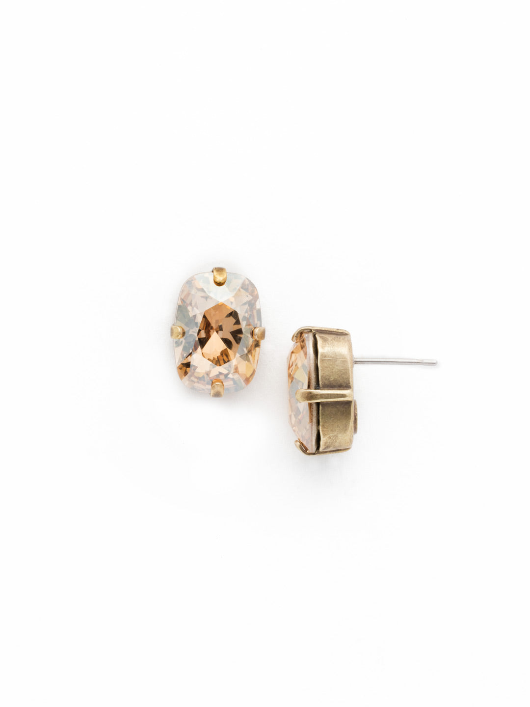 Nia Stud Earrings - EDG66AGGTA - <p>These simply stunning studs are an everyday essential! Add some classic sparkle to any occasion with these crystal post earrings. From Sorrelli's Green Tapestry collection in our Antique Gold-tone finish.</p>