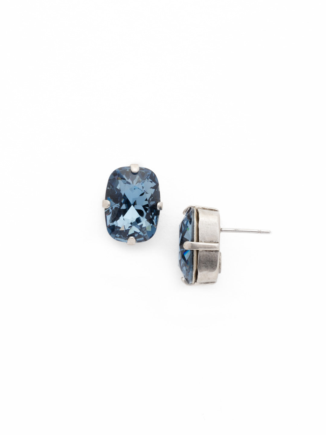 Nia Stud Earrings - EDG66ASBBR - <p>These simply stunning studs are an everyday essential! Add some classic sparkle to any occasion with these crystal post earrings. From Sorrelli's Blue Brocade collection in our Antique Silver-tone finish.</p>