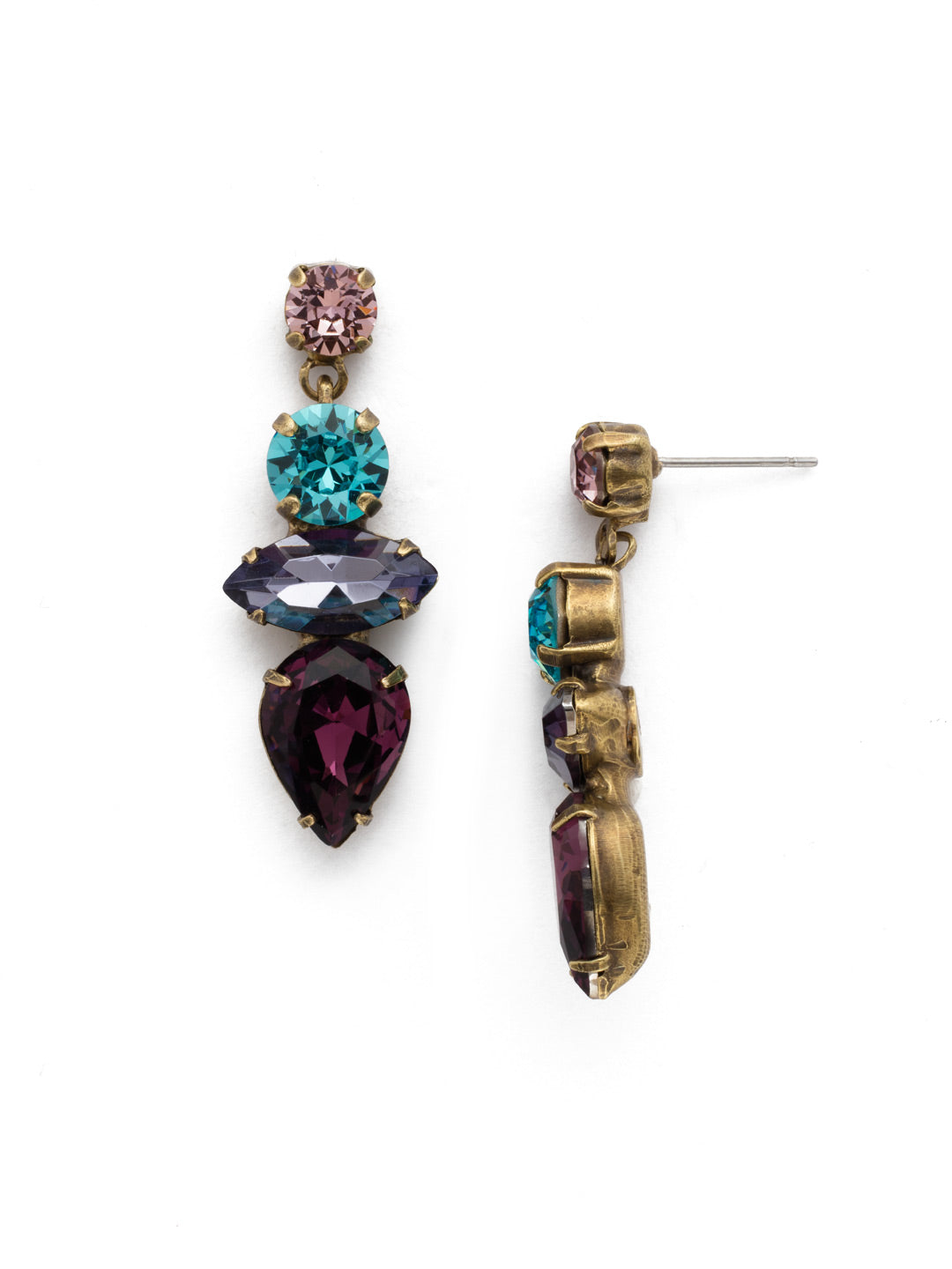 Narcissus Earring - EDQ27AGJT - A classic, yet surprisingly contemporary style with a variety of crystal cuts.